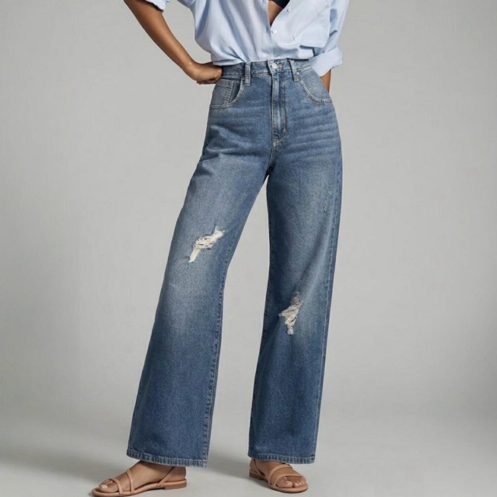 Pilcro The Joey High-Rise Straight-Leg Jeans Size 26